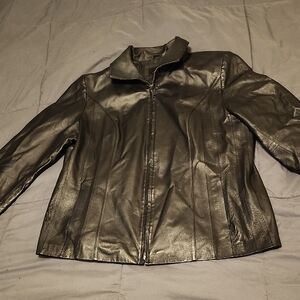 East 5th Black Leather Jacket